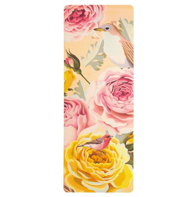 Eco Friendly Anti Slip Pilates Fitness Mat Natural Rubber PU Yoga Mat
