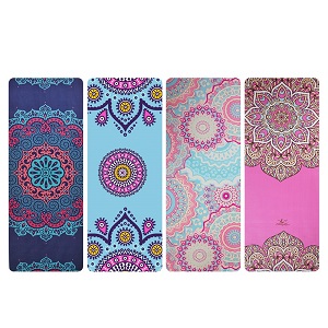 Suede Rubber Yoga Mat with Printing