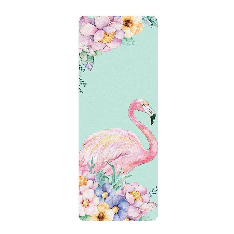 Suede Rubber Yoga Mat with Printing
