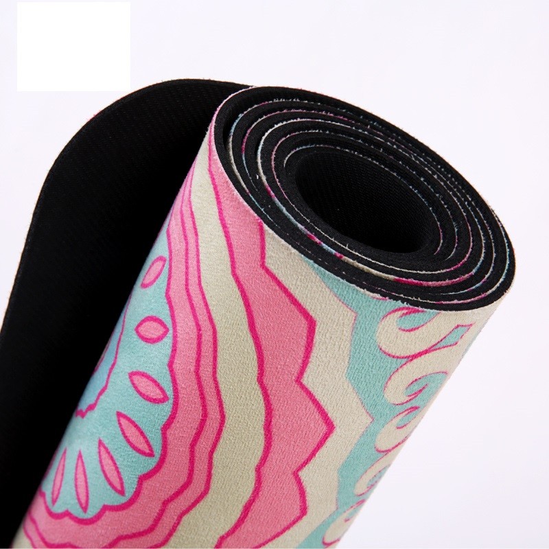Suede Rubber Yoga Mat with Printing
