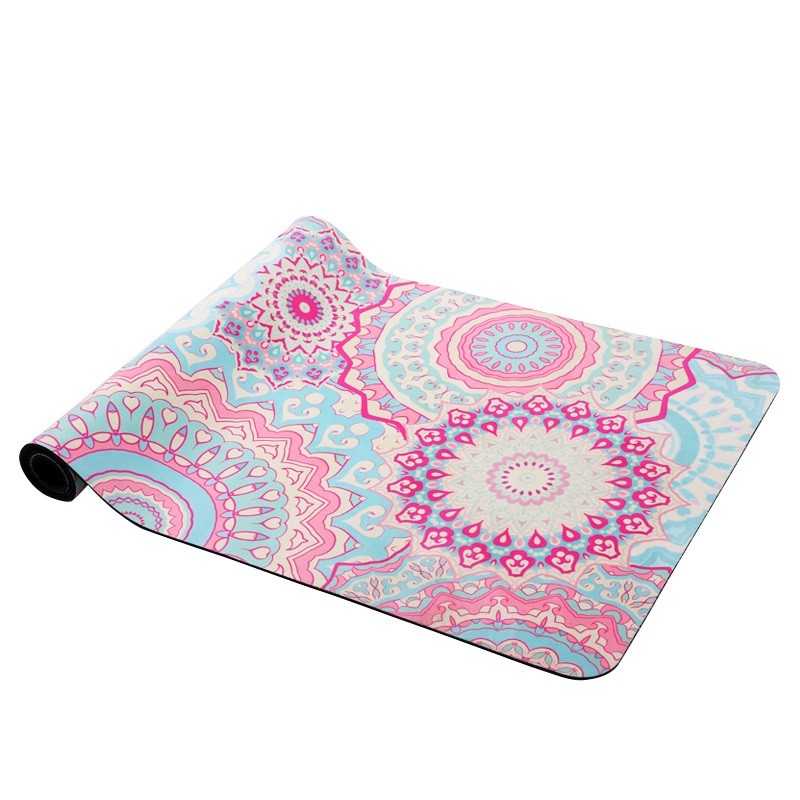 Suede Rubber Yoga Mat with Printing